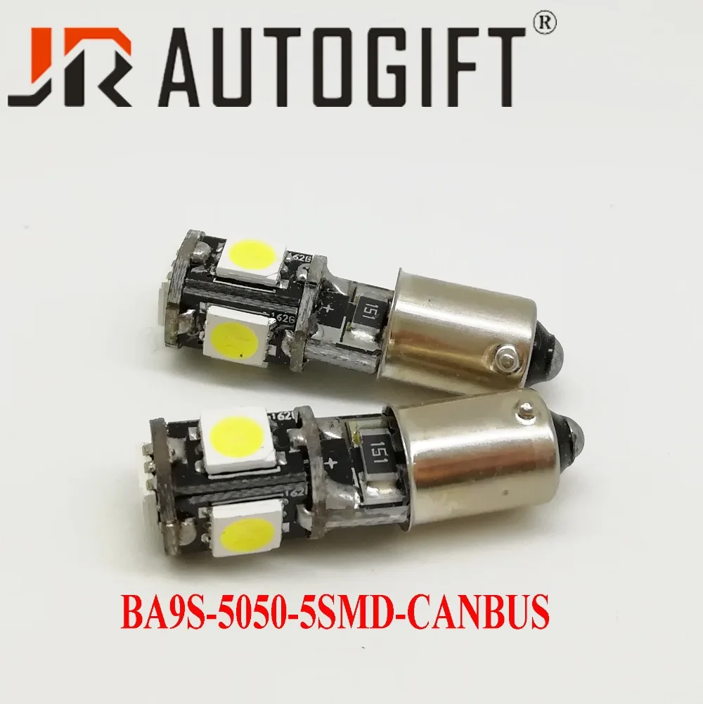 10 шт./лот BA9S CANBUS 5050 5smd светодиодные лампы безошибочные для салона автомобиля