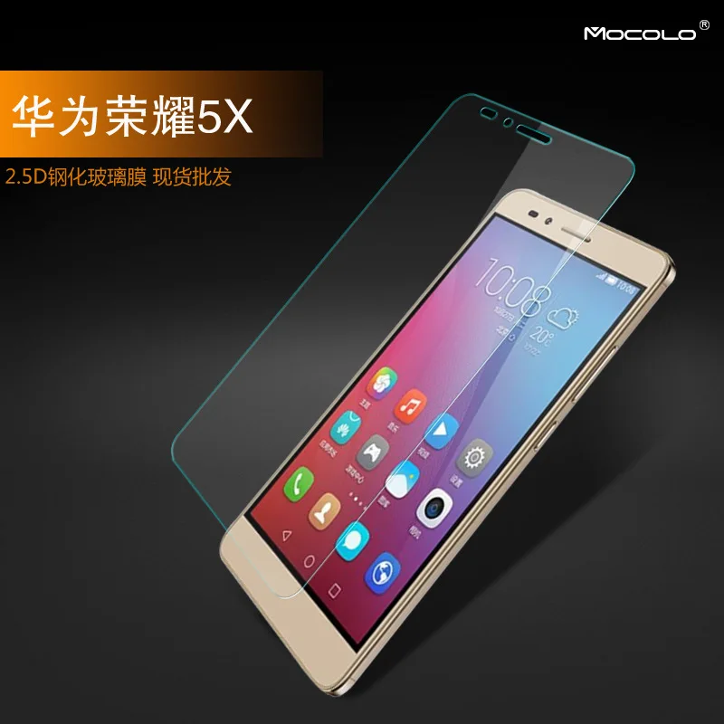 100% оригинал Mocolo бренд высокое качество Стекло протектор для huawei honor 5x экран
