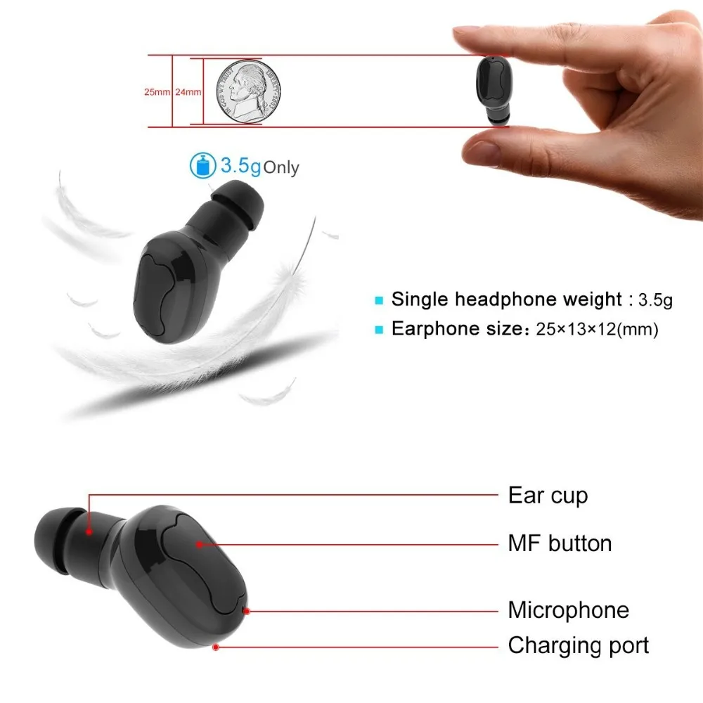 HOTGO спортивные наушники беспроводной динамик bluetooth гарнитура Автомобильная для