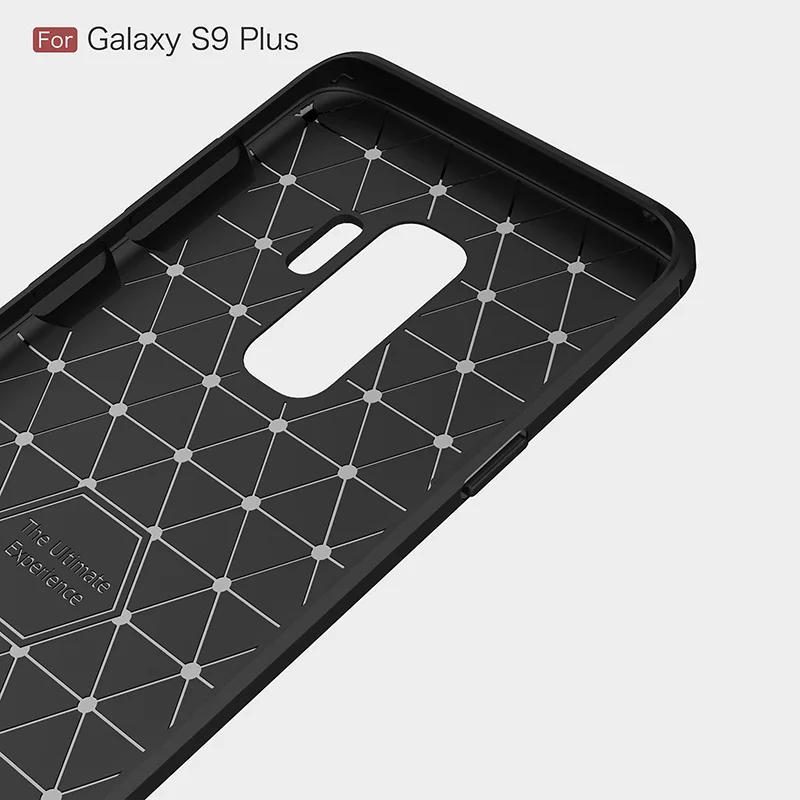 Матовый чехол из углеродного волокна и ТПУ для телефона Samsung Galaxy S6 S7 Edge S8 S9 Plus Note 8 9