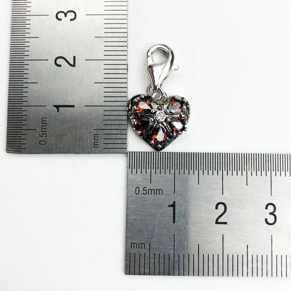 Сердце Любовь Шарм для изготовления ювелирных изделий 925 пробы серебро розовое