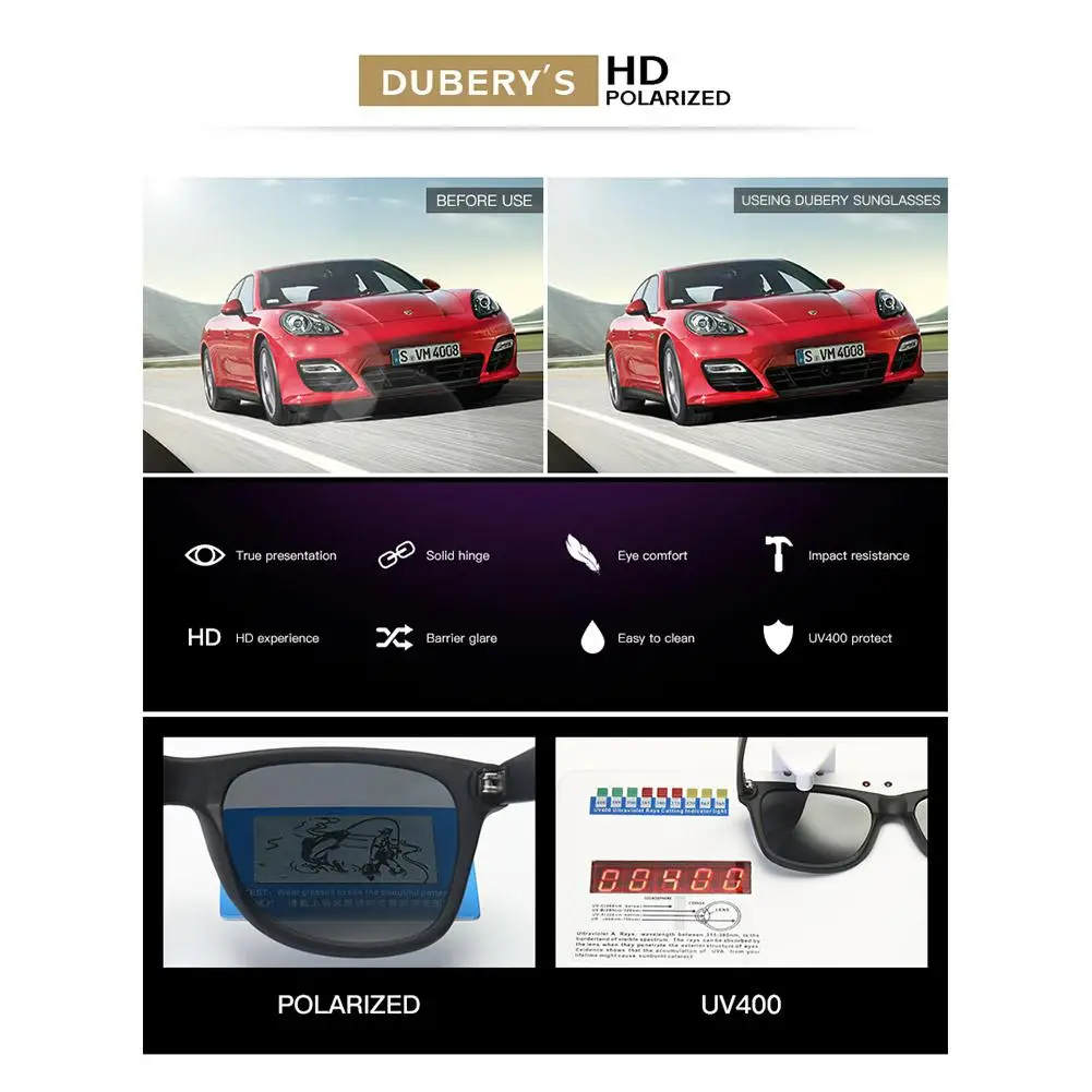 Мужские и женские солнцезащитные очки hobbylan поляризационные в стиле ретро UV400 |