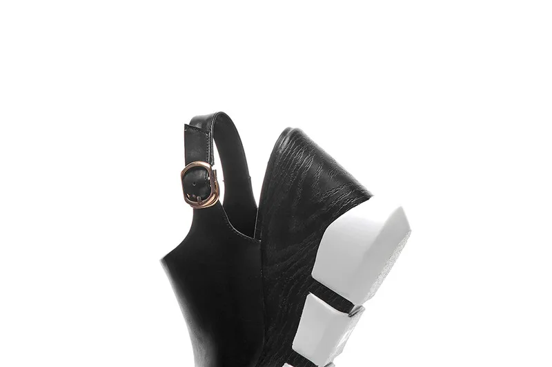 YMECHIC/2019 г. летние женские босоножки из натуральной кожи с открытым носком обувь на