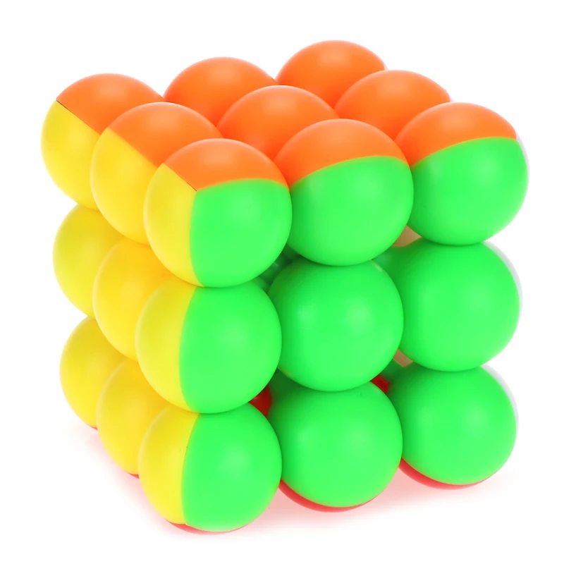 Нео куб магические кубики профессиональные 3x3x3 6 см шар Магические кубики Твист Головоломка игрушки для детей подарок волшебный куб - Цвет: white