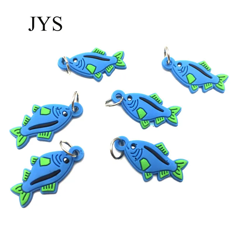 Горячая продажа 10*32 мм 12 шт./лот резиновые подвески для рыбы подвеска ювелирных