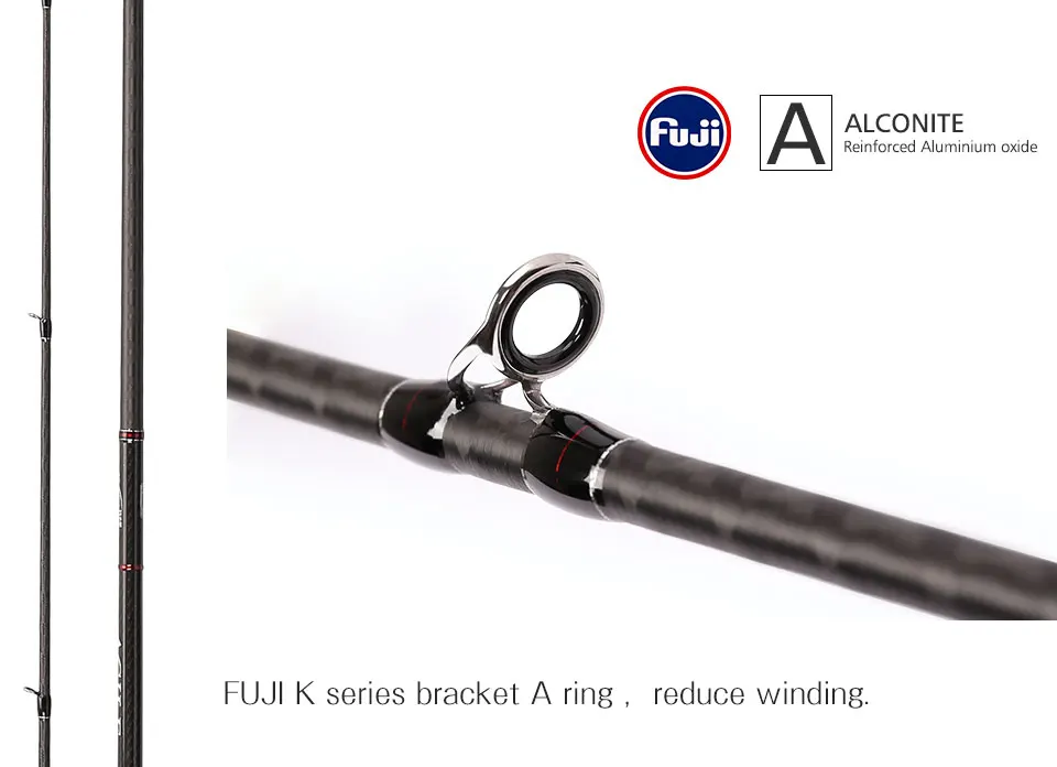 TSURINOYA 1,95 м 2,01 м спиннинг baitcasing Удочка L/ML мощная ручка из углеродного волокна FUJI направляющее кольцо и катушка сиденье Углеродные Удочки