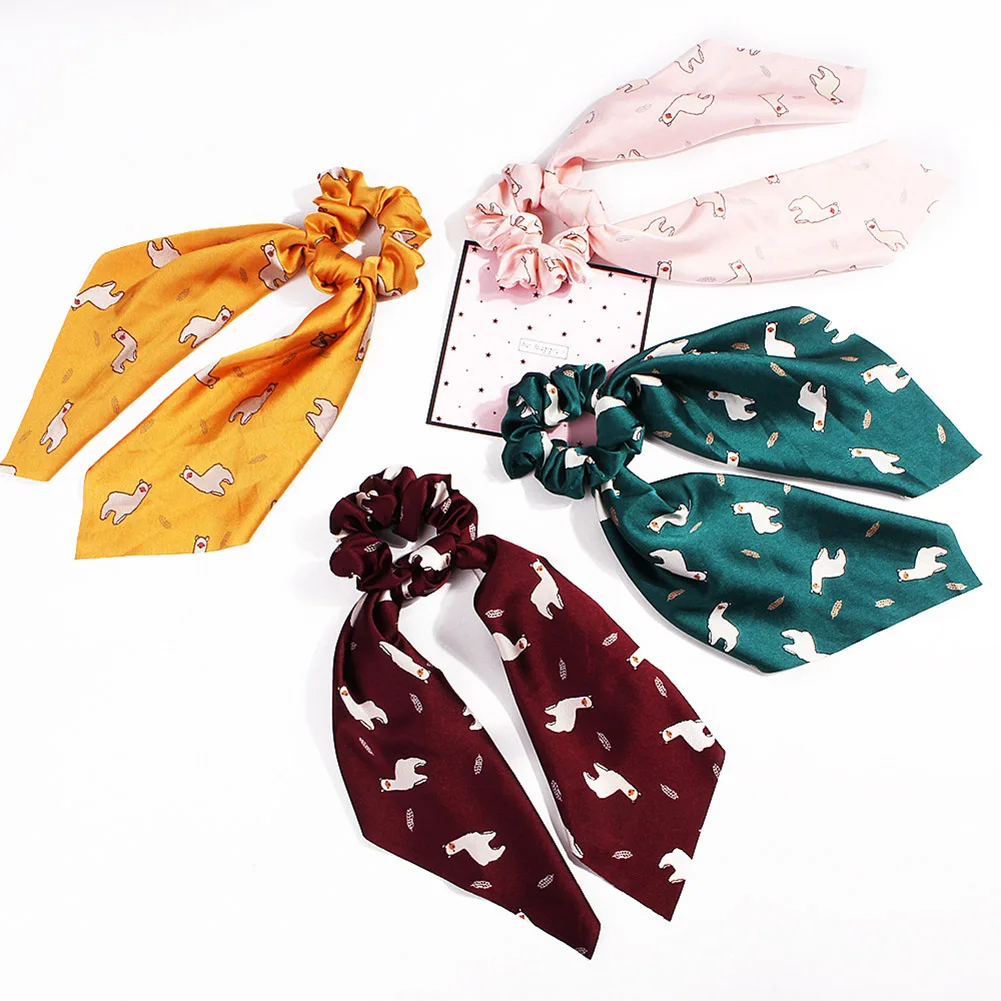 

Floral Printed Hair Rubber Band Girls 2020 Headband Hair Ties Long Hair Ribbon Hairband Scrunchies Hair Accessories Hair Scarf