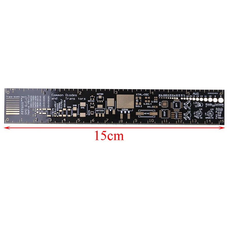 

15cm PCB Ruler For Electronic Engineers For Geeks Makers For Arduino Fans PCB Reference Ruler PCB Packaging Units