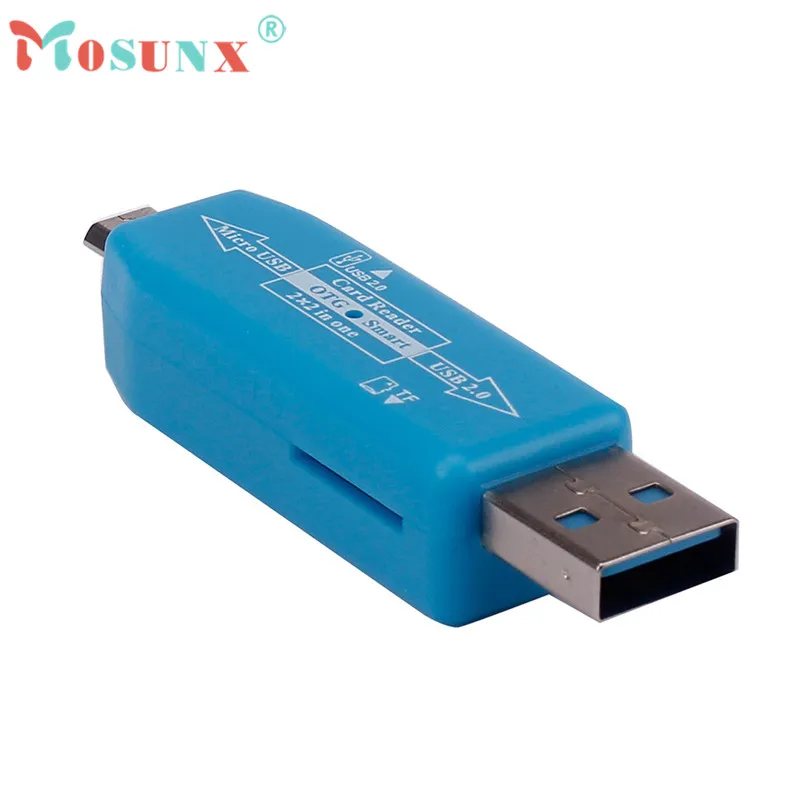 Горячая продажа MOSUNX кард ридер Подарки OTG Micro USB TF концентратор адаптер для Android