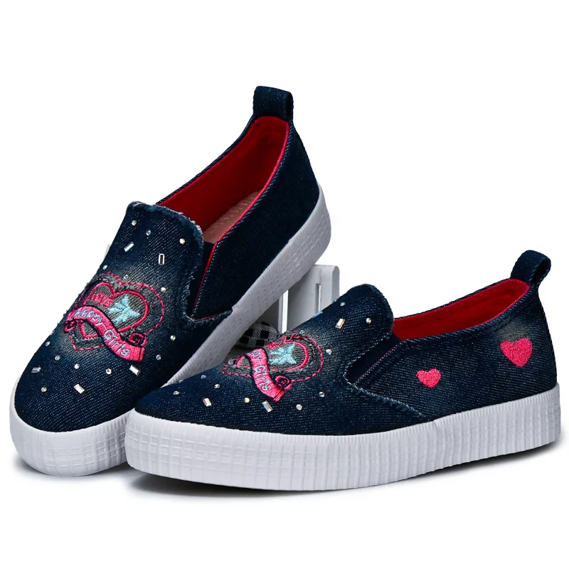 (Отправить от России) Mmnun 2018 Новая красивая обувь для девочек дышащая джинсовая