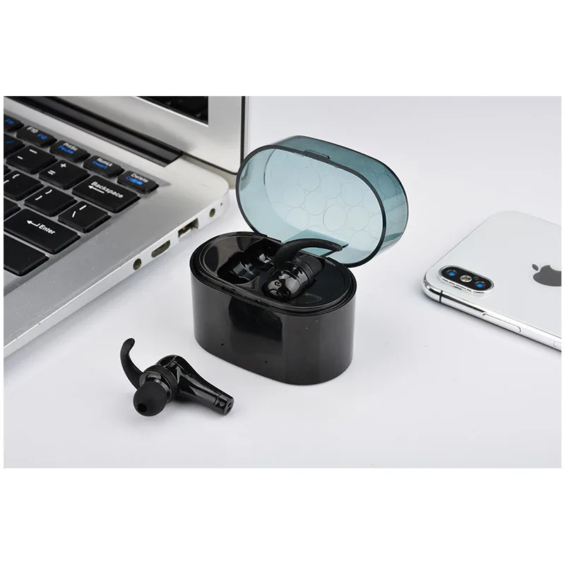 GiGiboom Bluetooth наушники с зарядным устройством коробка двухсторонняя гарнитура TWS True