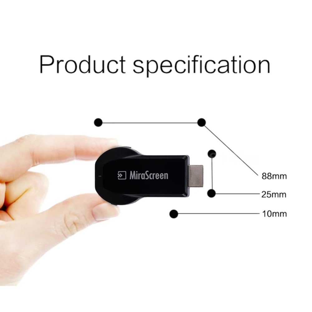 MiraScreen Airplay HDM 1080P беспроводной Wi Fi дисплей ТВ приемник флешка Android Miracast для