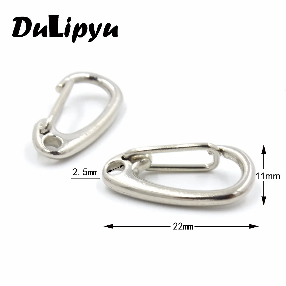 10 шт./лот яйцевидной формы Весна Карабин Клипы Быстрый переход карабин Лобстер