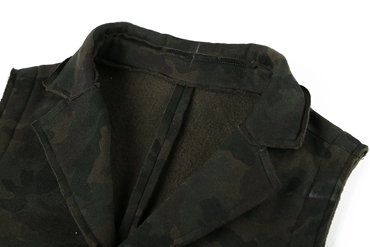 Для мужчин хлопковая утепленная Повседневная высокого качества жилет камуфляж