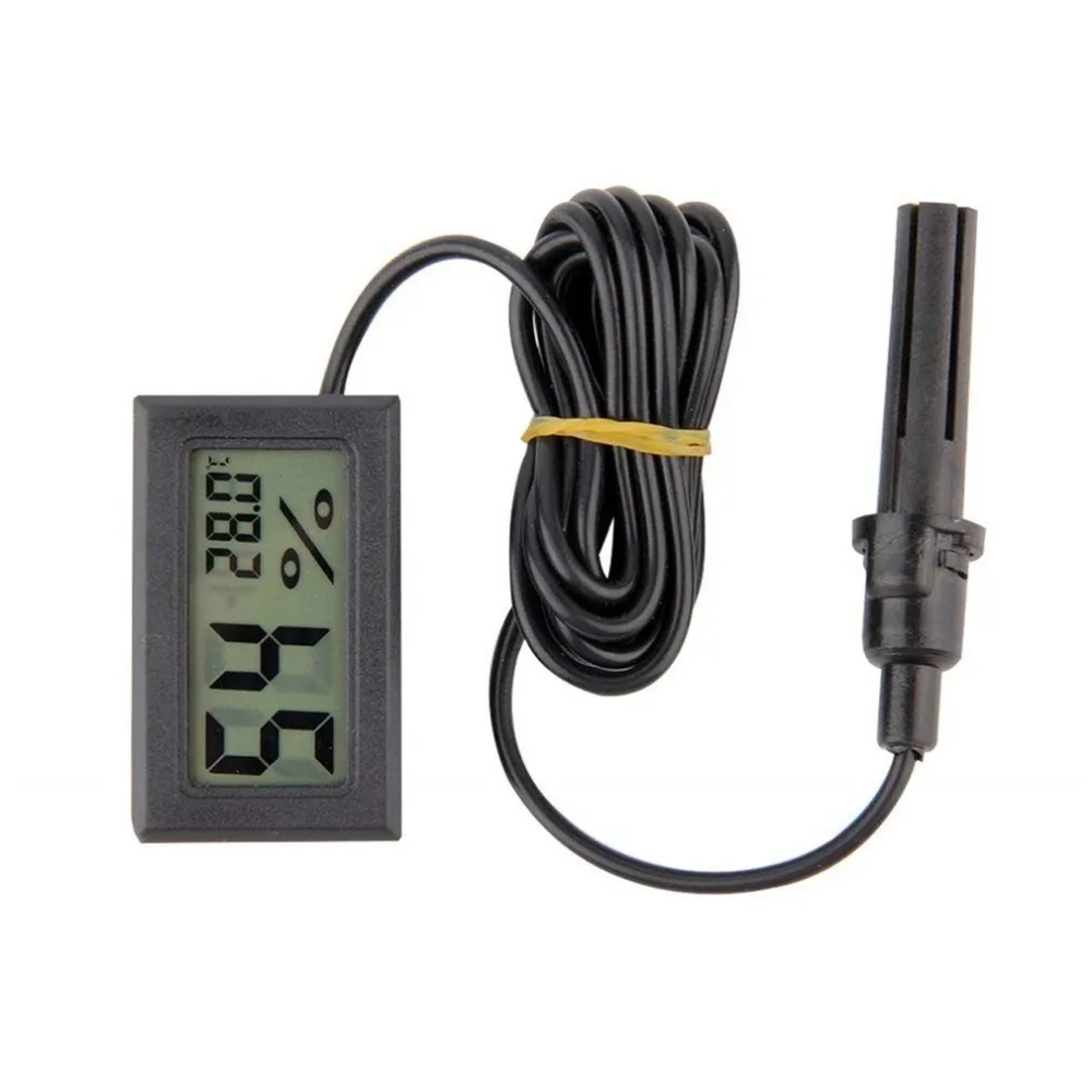 Mini LCD Digital Thermometer Hygrometer Temperature Indoor Convenient Sensor Humidity Meter Gauge Devices Cable | Инструменты