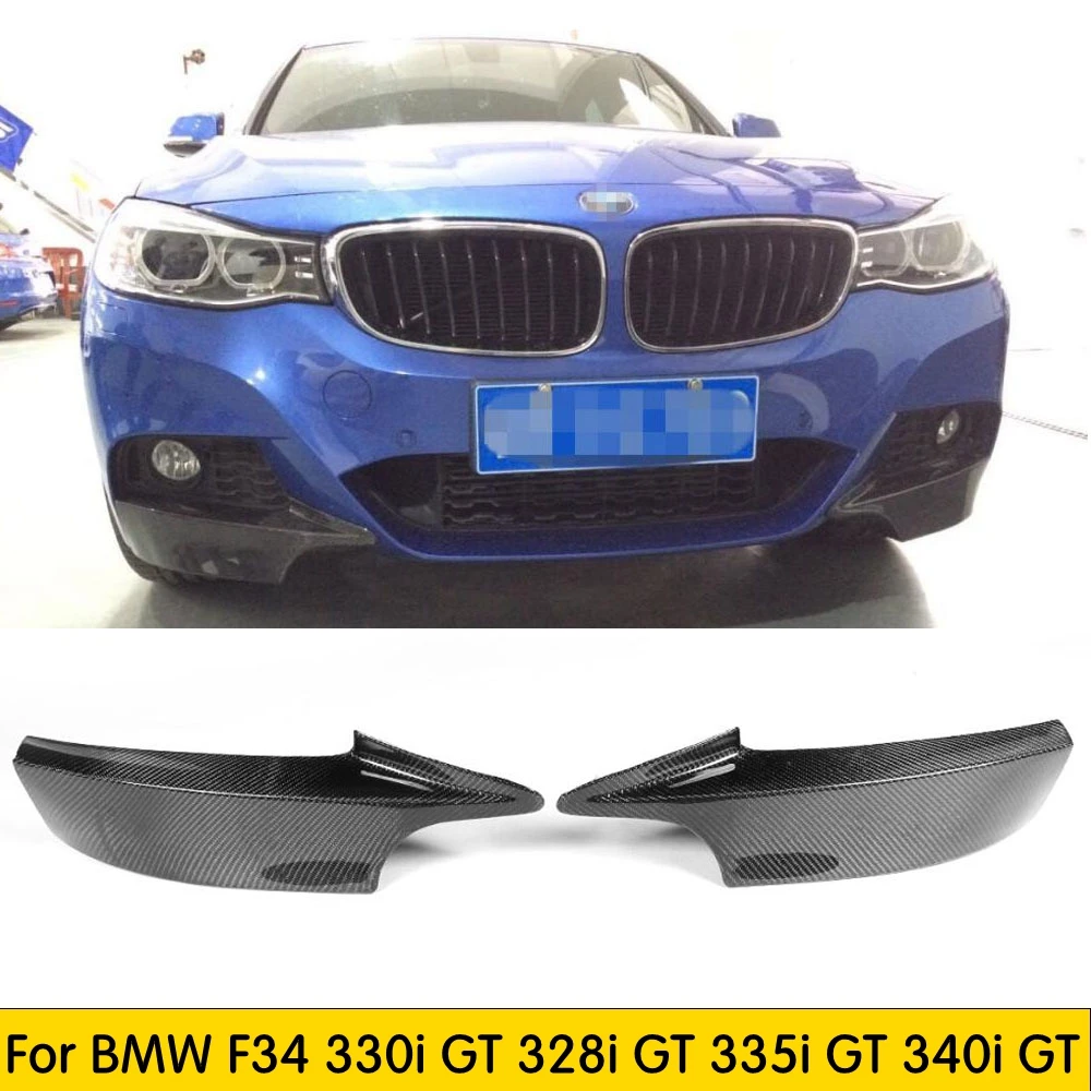 Передний бампер F34 из углеродного волокна боковой разветвитель фартук для BMW 320i GT