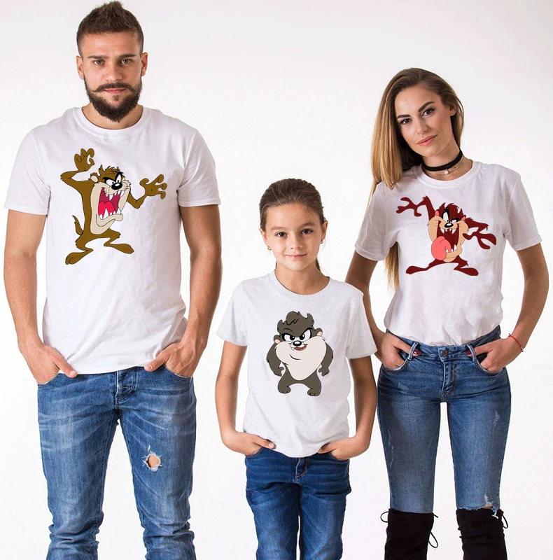 

Tasmanian Devils Rooney Family T-Shirt Christmas Clothes Mother and Daughter Clothes Demon Family Matching Clothes T-Shirt