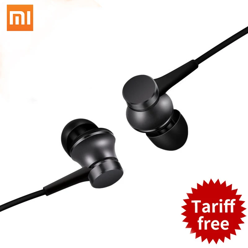 100% Оригинальные стереонаушники Xiaomi Piston Basic наушники вкладыши 3 5 мм с микрофоном