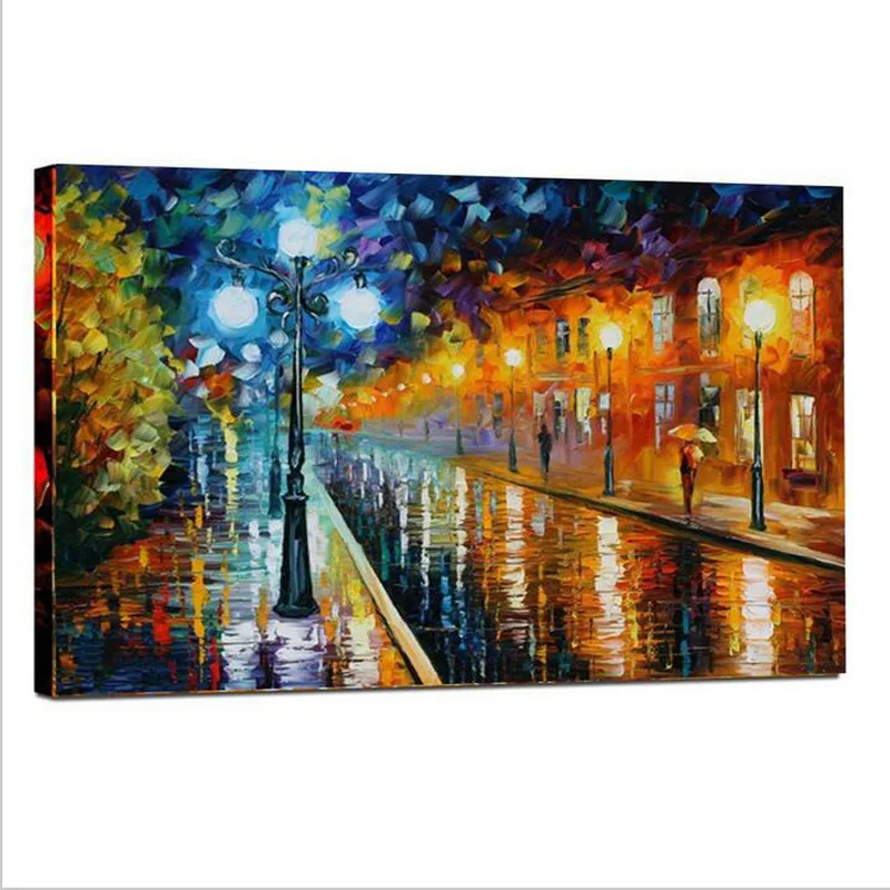 Современные настенные художественные абстрактные уличные фонари скамейка