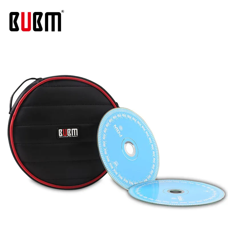 

BUBM bag for cd holder travel bag case sleeves packing 32 pc Capacity CD / DVD storage box holder cover Wallet round shockproof
