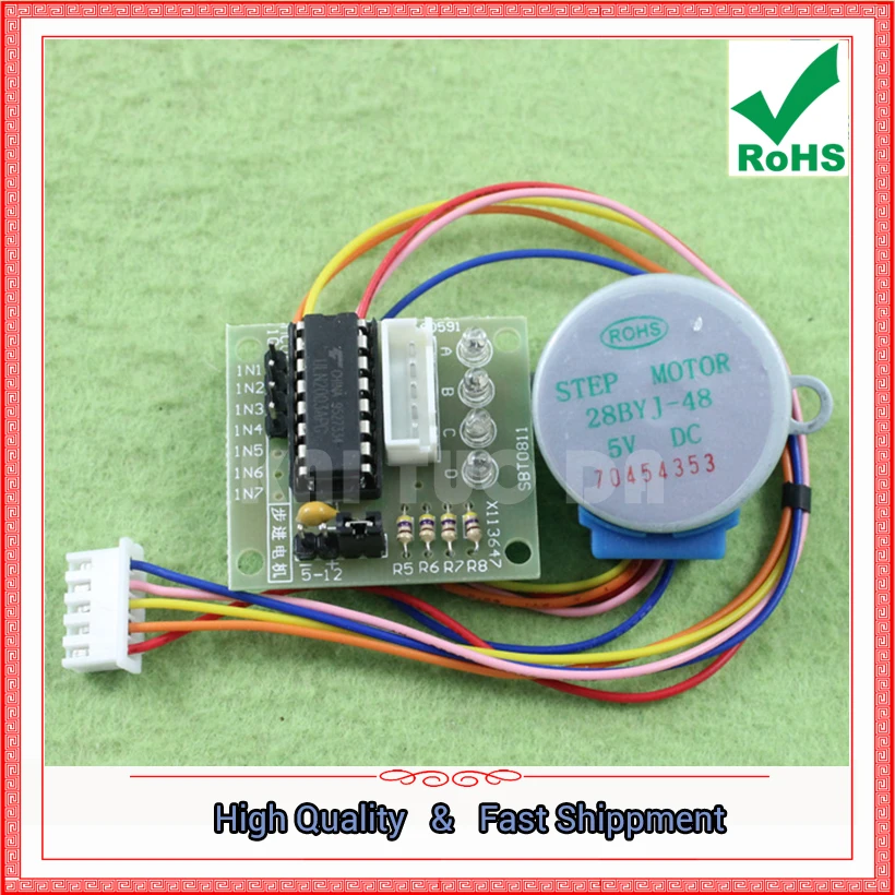 1 шаговый двигатель 5 В + плата драйвера шагового двигателя ULN2003 (L9A3) | Электронные