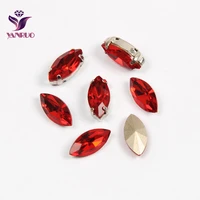 ynaruo 4200 navette siam red crystals k9 fancy rhinestones claw settings sewing on clothing bright craft art diy
