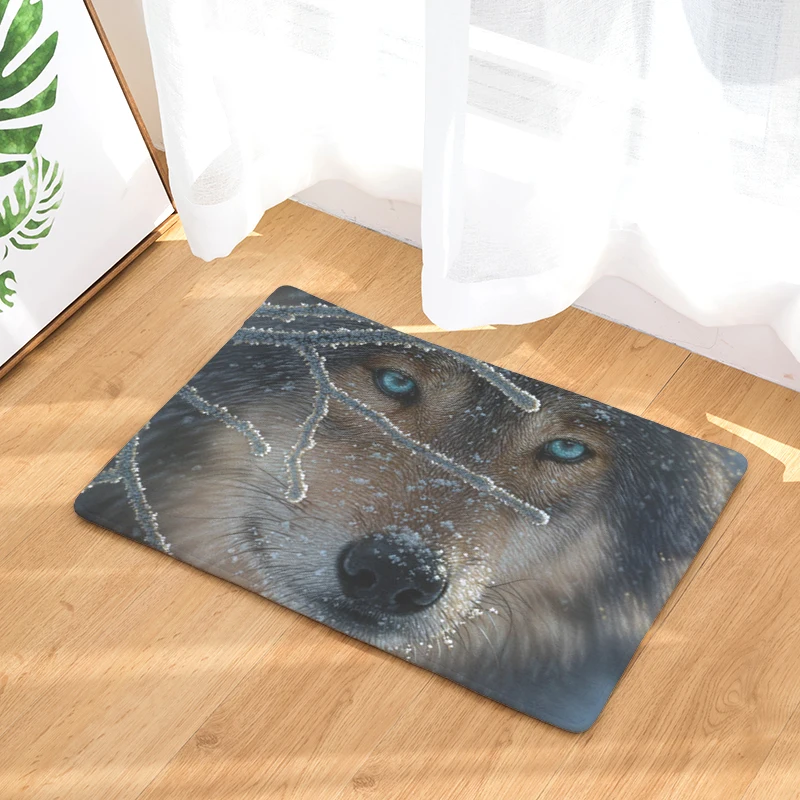 Новое поступление! фланелевые коврики для дома, прихожей, прикольные коврики с животным узором, прямоугольный водонепроницаемый светлый ковер для спальни