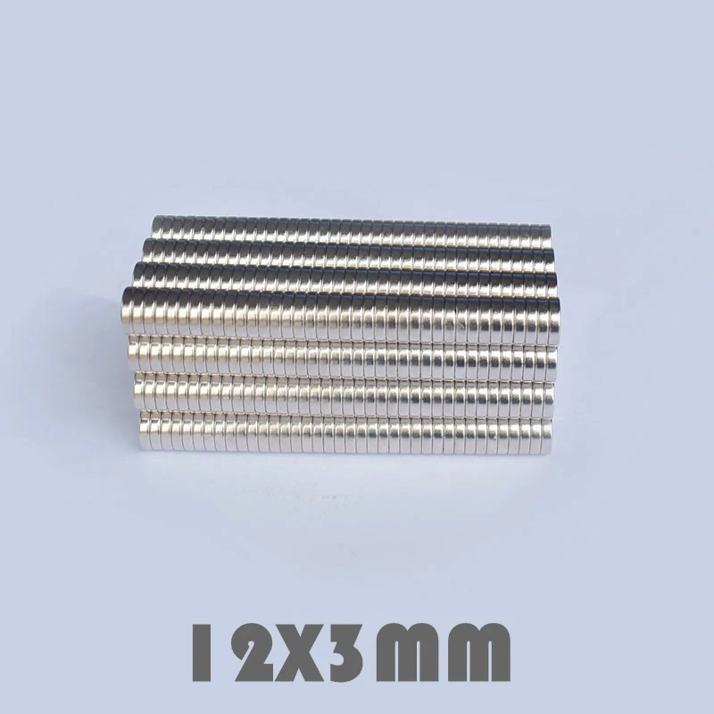 30/50/100 шт 12x3 мм неодимовый магнит постоянных N35 NdFeB супер сильный мощный маленькие