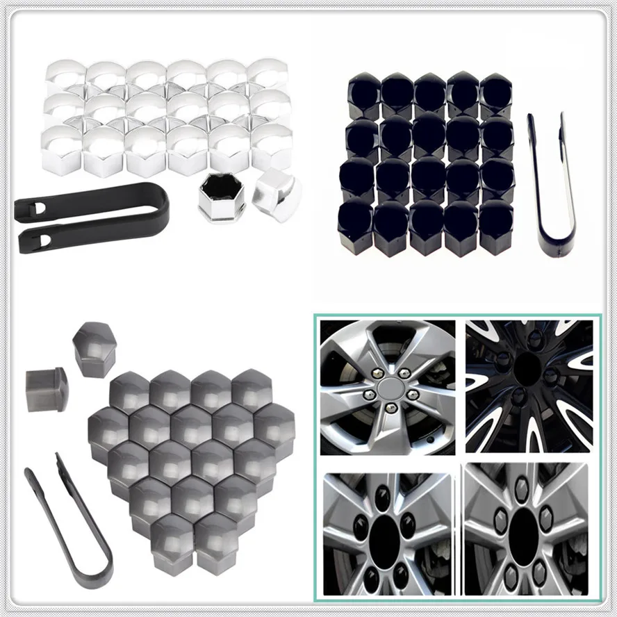 20 шт колпачки на Колесные гайки автомобиля Авто винтовой крышкой 17/19/21 мм болт для