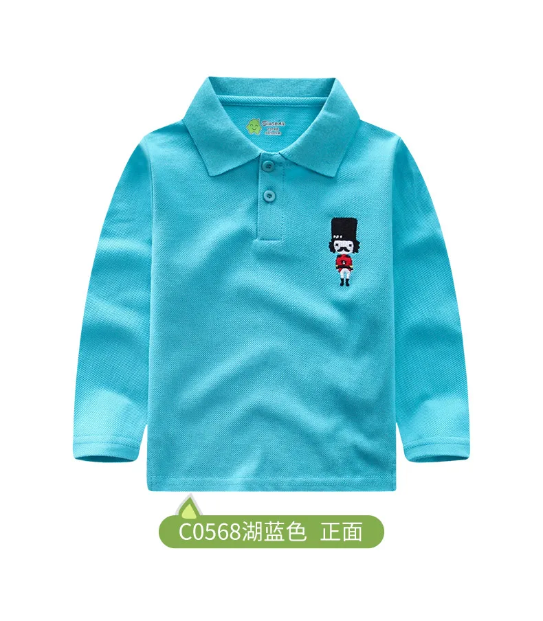 Рубашка-поло для мальчиков детская одежда малышей 2017 новая весенняя Детская