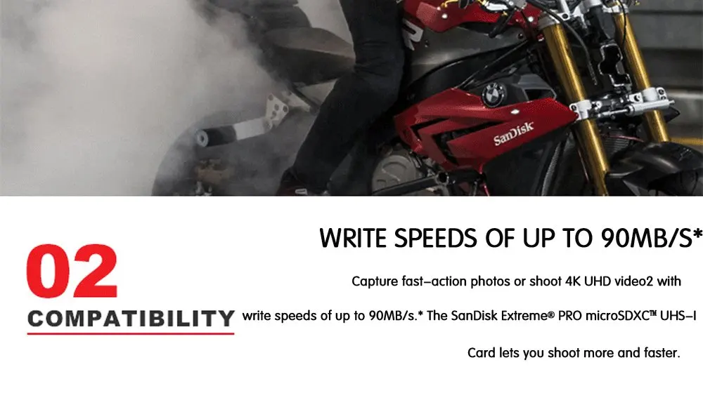Двойной Флеш-накопитель SanDisk Extreme PRO TF/микро SD карты 128 ГБ 256 ГБ 64 Гб скорость 170 МБ/с. слот для карт памяти U3 100 МБ/с. 32 Гб телефон Камера 4K видео Запись