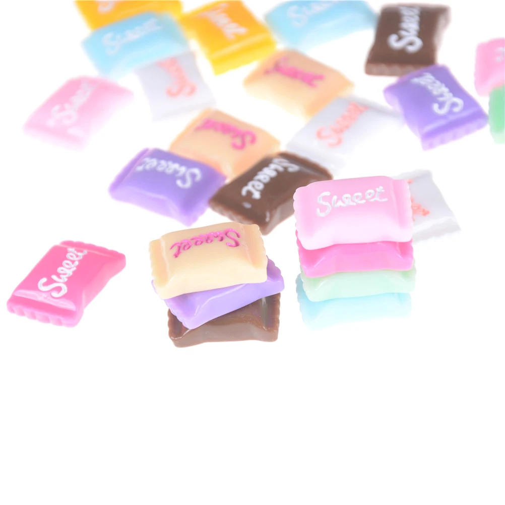 Милые 10 шт./компл. сладкие конфеты Миниатюрные аксессуары для кукольного домика