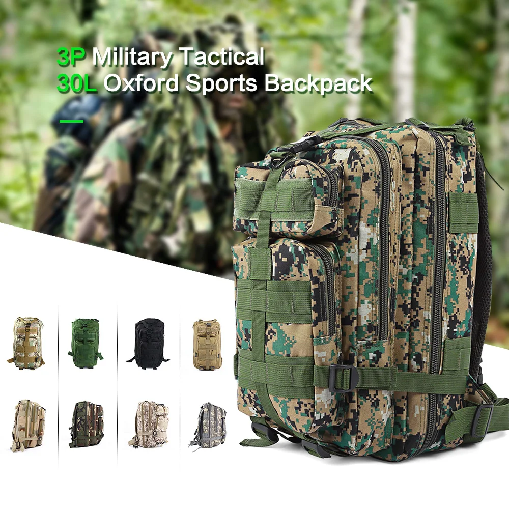 3 P открытый спортивная сумка мешок Кемпинг Военная Униформа армия тактический