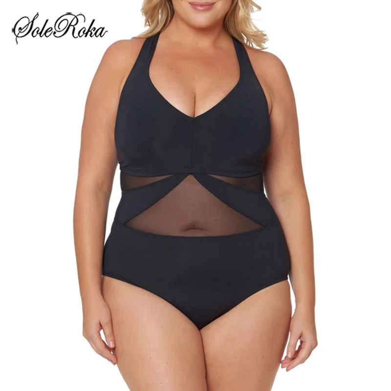 Женский слитный купальник одежда для плавания женский большого размера