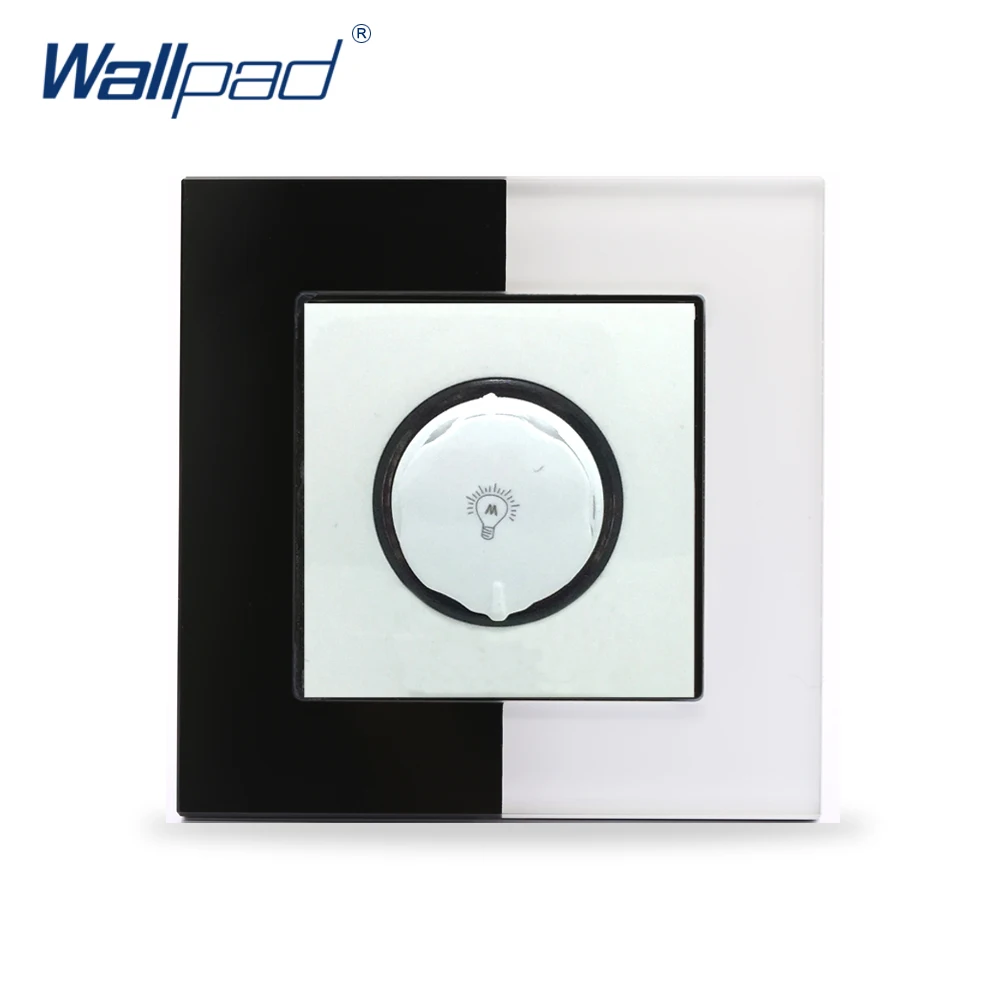Переключатель диммера Wallpad Хрустальная стеклянная панель 110в 250в стекло стандарт