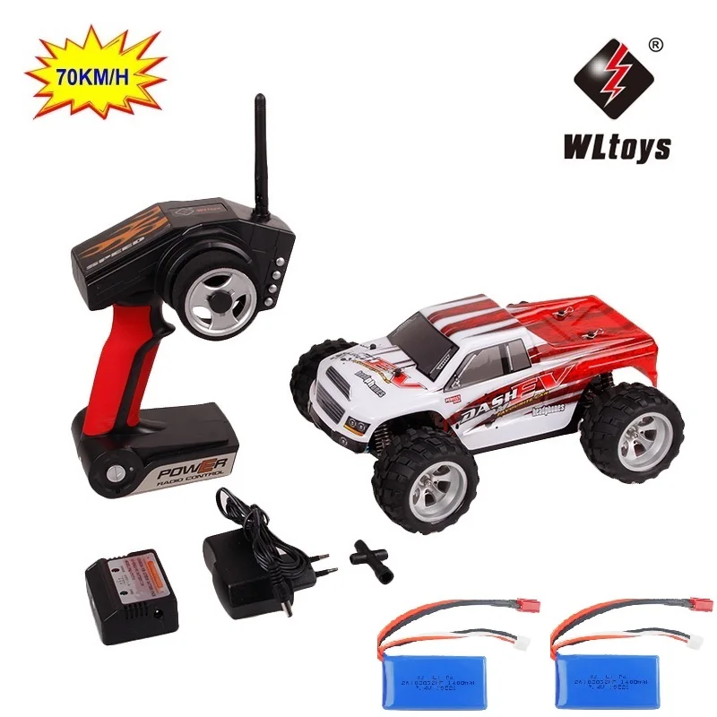 2 battery WLtoys A979-B 70 км/ч Радиоуправляемый автомобиль игрушки 2,4 г управляемый грузовик RC багги высокая скорость внедорожный автомобиль A979B VS A959-B RC гоночный автомобиль - Цвет: 2 battery