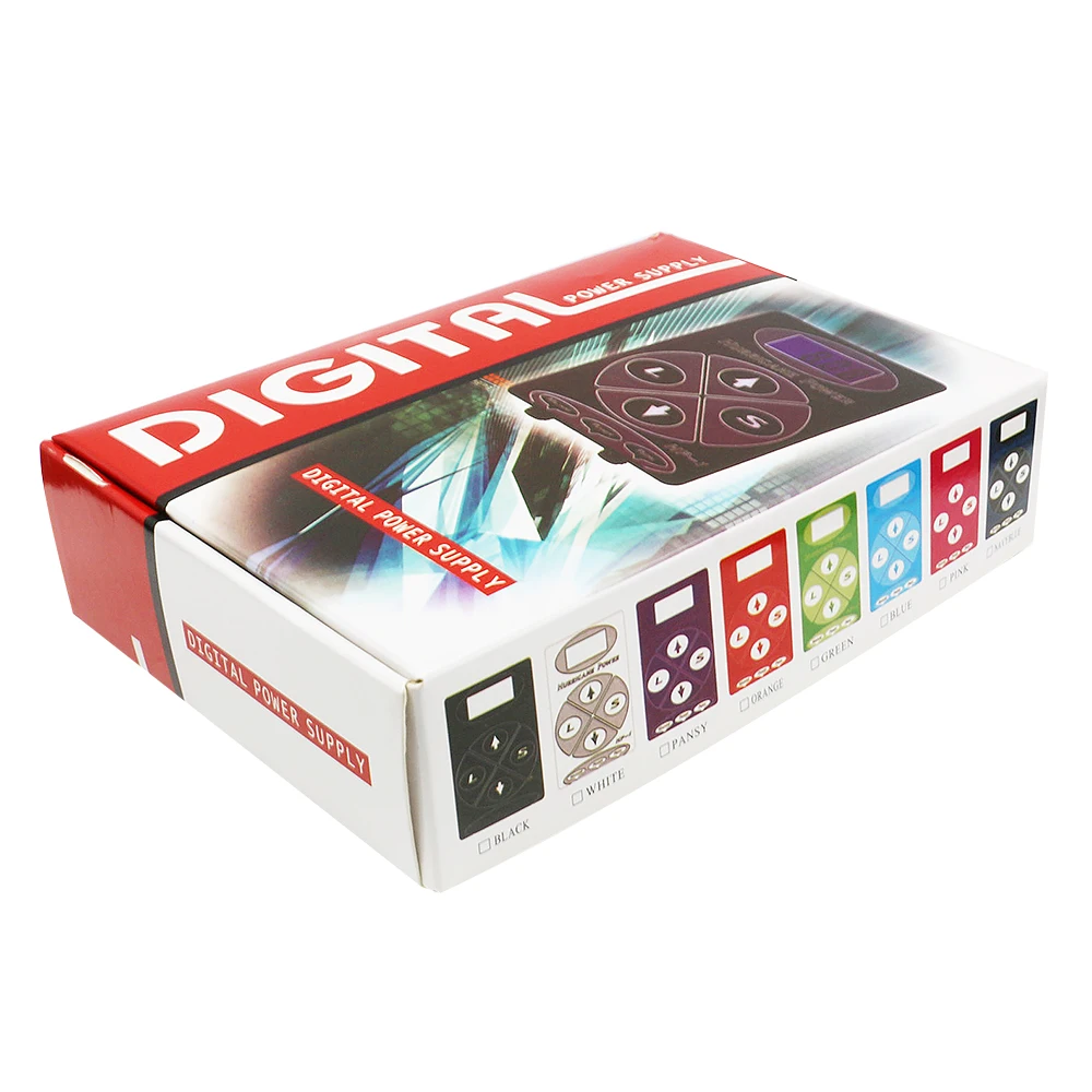 

Digital LCD Display Dual Tattoo Power Supply Tattoo Kits with tattoo machine tattoo supplies Black free shipping