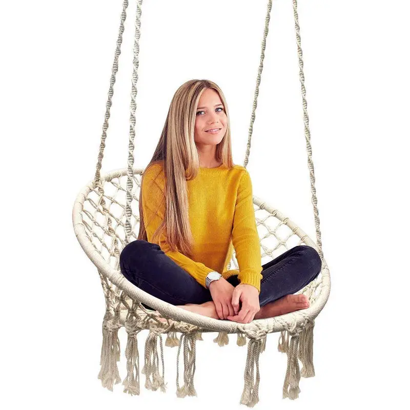 INS Style Swing Chair With Hanging Hook 110KG Weight Capacity