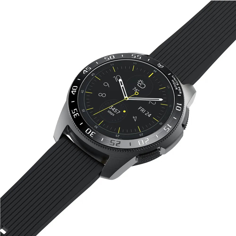 Чехол для смарт-часов Samsung Galaxy Watch 42 мм с кольцом и клейким покрытием защитой от