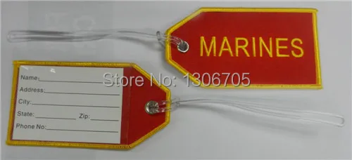 Вышитая бирка для сумок команды морской пехоты|crew bag tag|crew bagcrew tag |