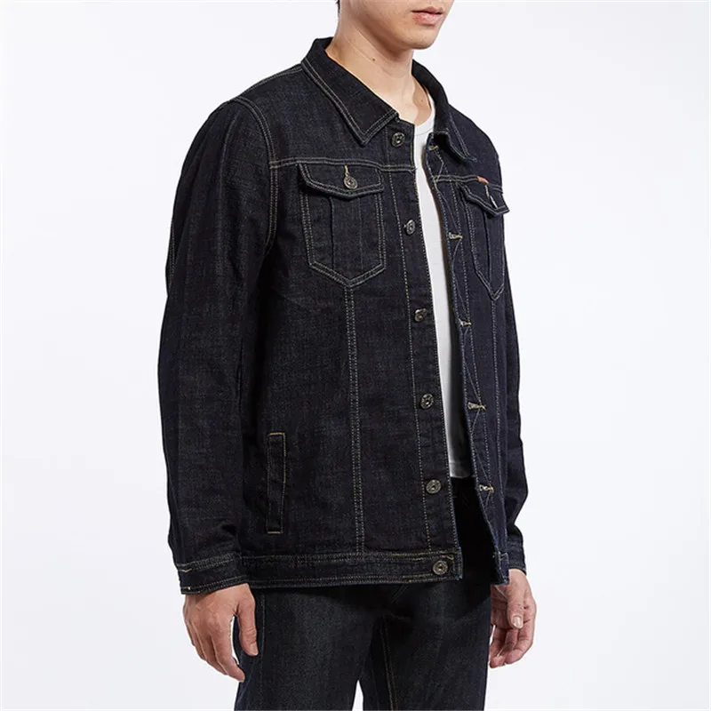 Plus Size 8XL 7XL 6XL Men's Denim Jackets Trend Fashion Cowboy Motorcycle Jacket Coats Clothing Male Casual Loose Outwear | Мужская