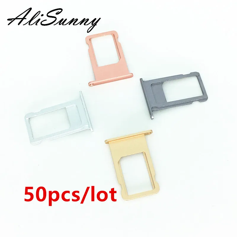 AliSunny 50 шт. держатель лотка для sim-карты для iPhone 6S 7 Plus 6SP 7 P Адаптер для sim-карты запасные части