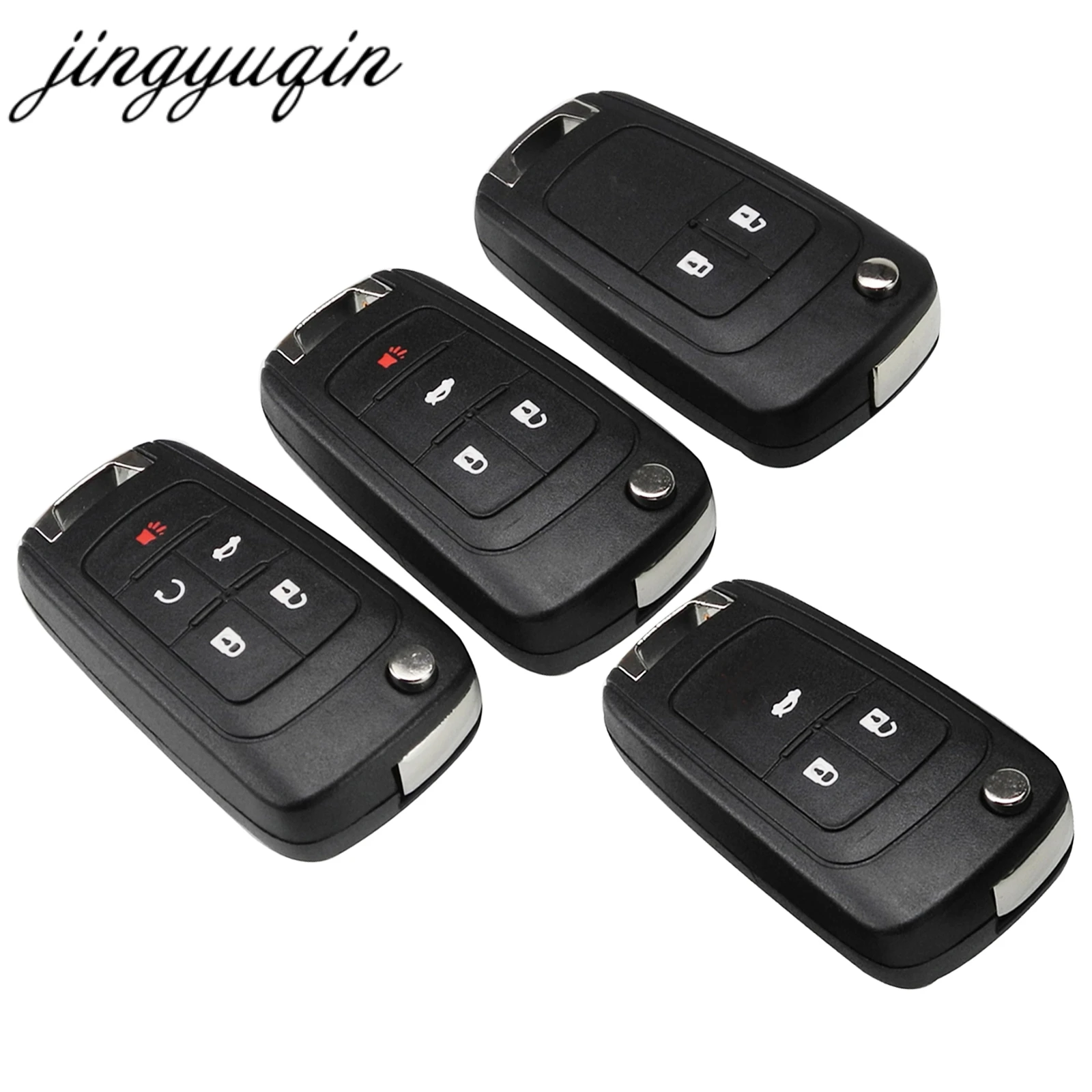 

Jingyuqin 20 шт./лот 2/3/4/5 кнопочный флип-чехол для автомобильного ключа для Chevrolet Cruze чехол для дистанционного ключа брелок без ключа HU100 лезвие