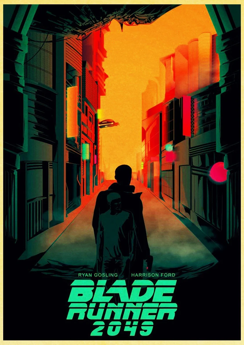 E089 Фильм Blade Runner 2049 Ретро плакат печать высокого качества стикер стены гостиной домашний декор крафт-бумага бар стикер стены - Цвет: E089