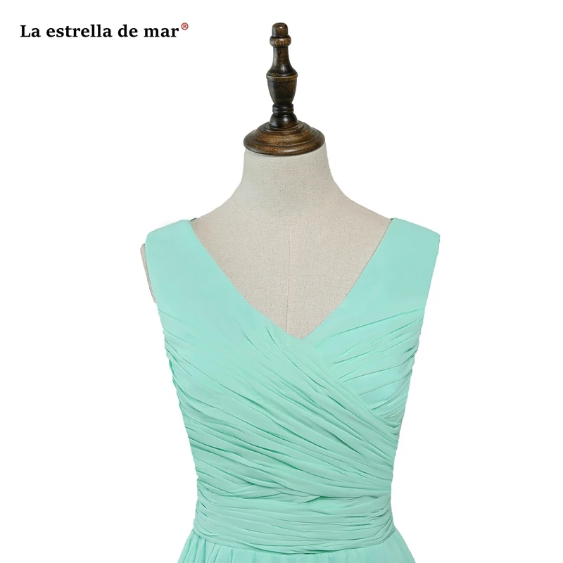 Vestido de madrinha para casamento тюль бисером сексуальный V образным вырезом с открытыми плечами линии Бордовые Платья для подружки невесты Короткие свадебные pa