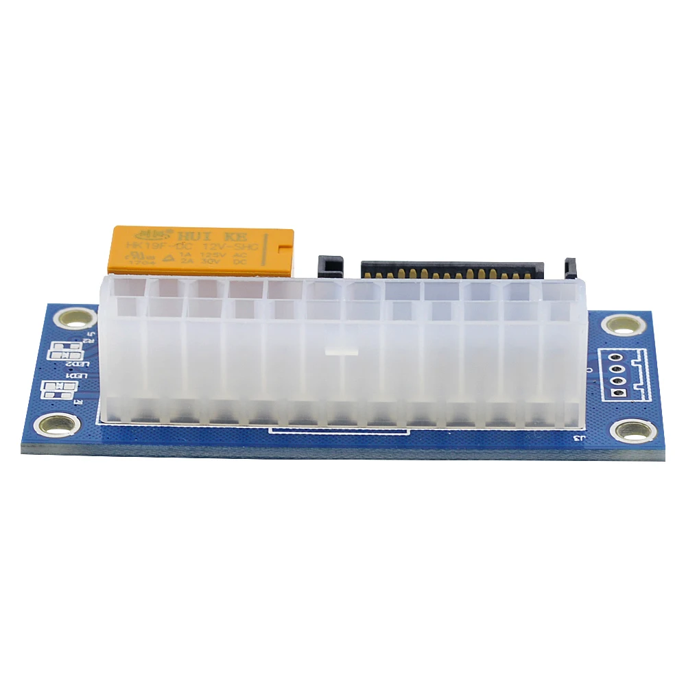 CHIPAL 100 шт. ATX двойной PSU кабель адаптер 24Pin к 15Pin SATA источник питания синхронизации