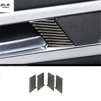 4pcslot car sticker epoxy glue carbon fiber grain interior door shake handshandle decoration cover for jaguar xel