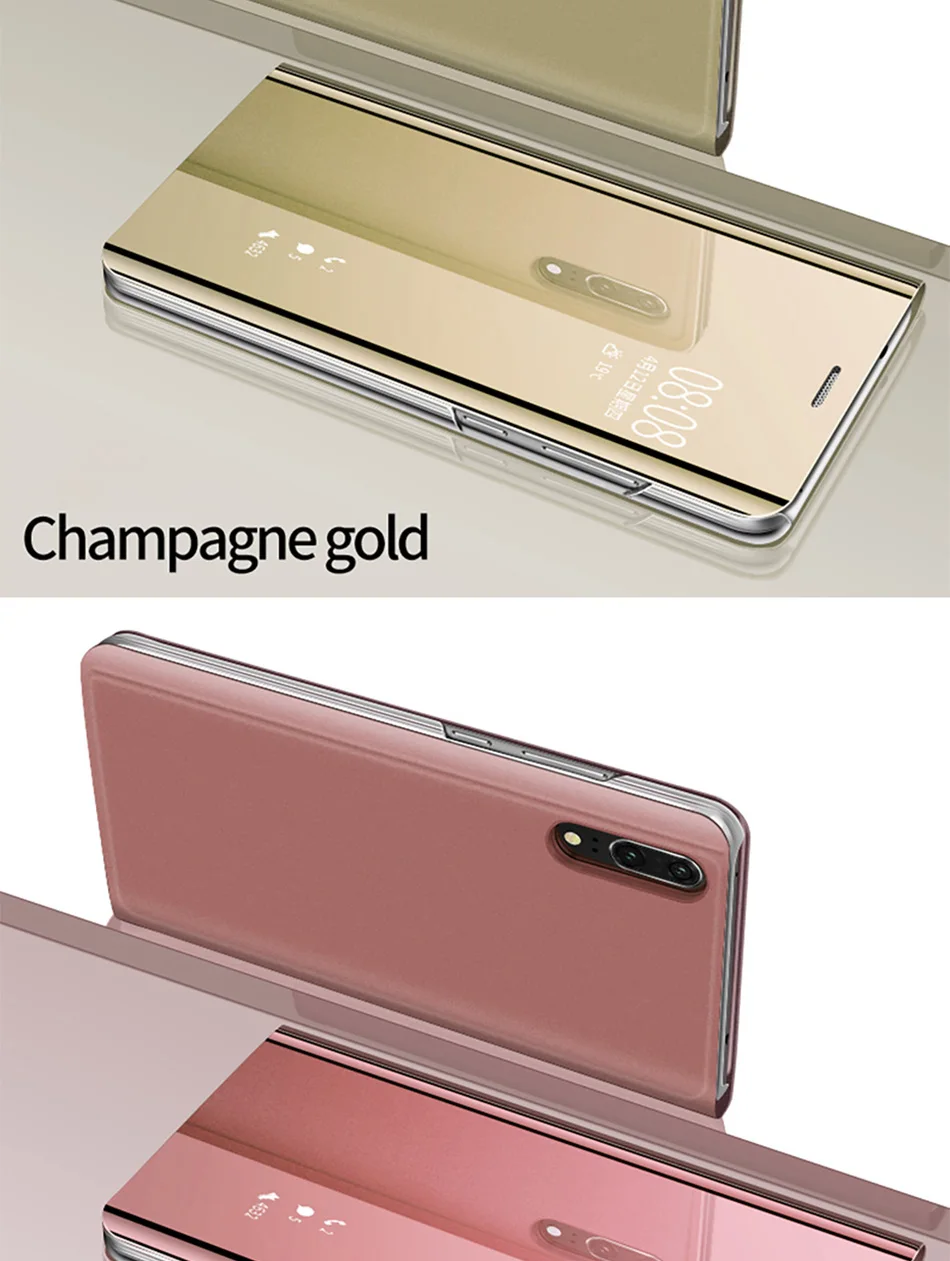 Флип стоячий чехол для телефона huawei P30 Lite полный зеркальный кожаный чехол s чехол для huawei mate 20 Lite P20 Lite P30 Pro Чехол