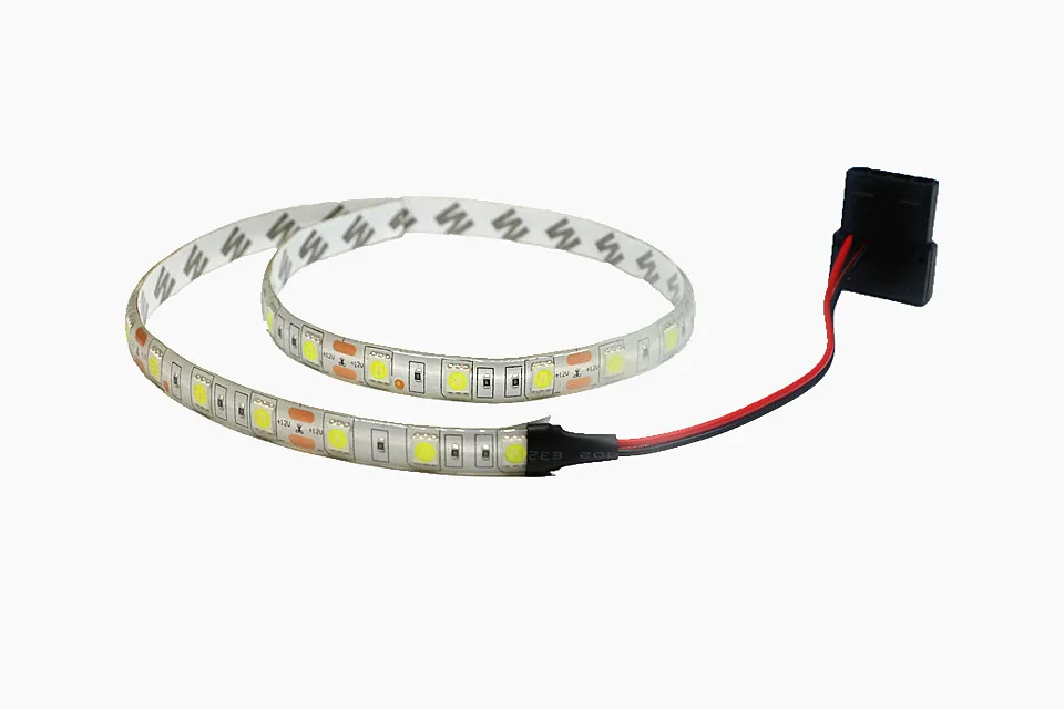 RGB led ленточный светильник полный комплект для ПК компьютерный чехол SATA интерфейс питания фиксируется клейкой лентой, пульт дистанционного управления цвет 12 В
