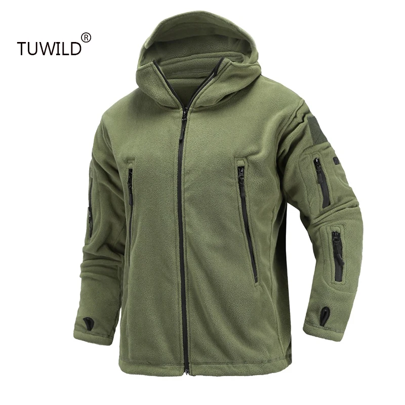 

TUWILD new brand TAD soft shell fleece army fan tactical jacket wild hunting mountaineering cardigan to send armband